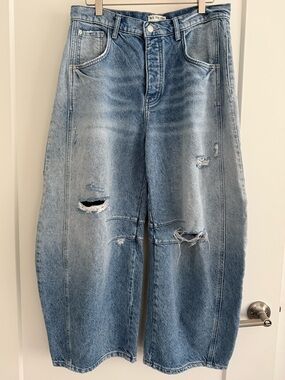 We The Free Good Luck Mid Rise Barrel Jean